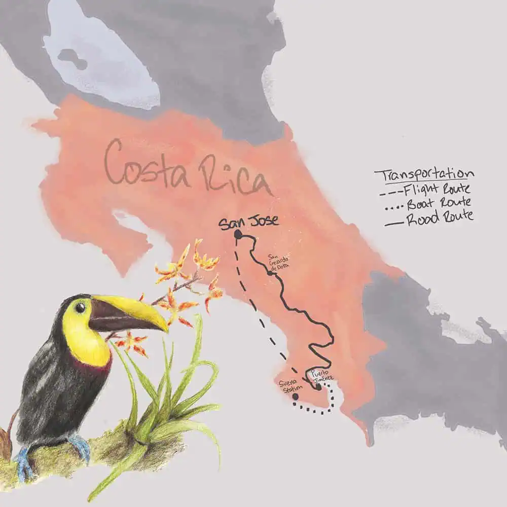 Costa Rica Map For Wildher
