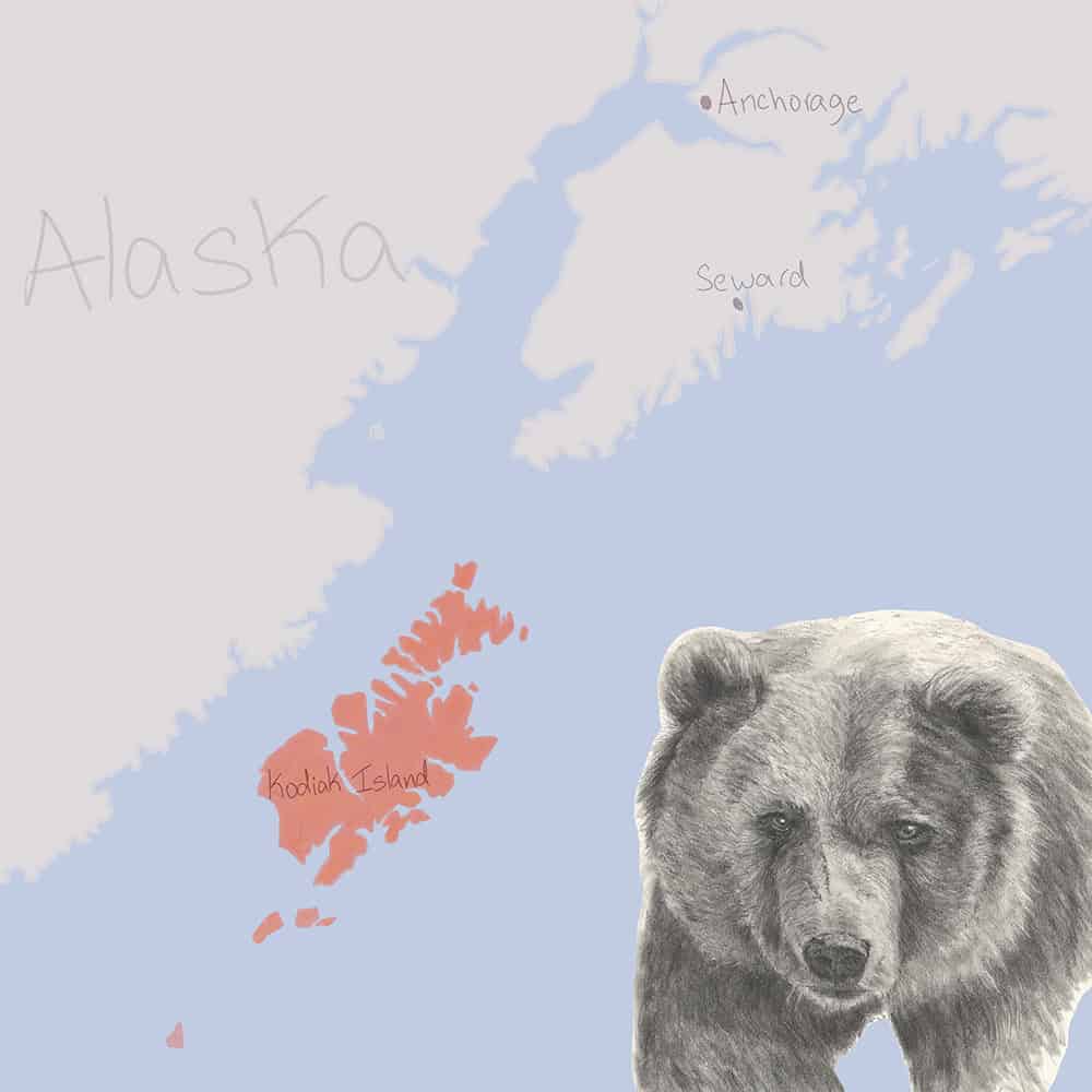 Kodiak, Alaska Map