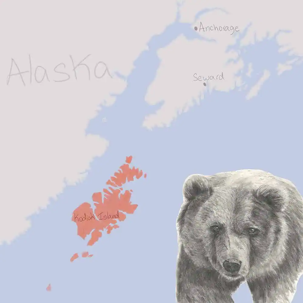 Kodiak, Alaska Map